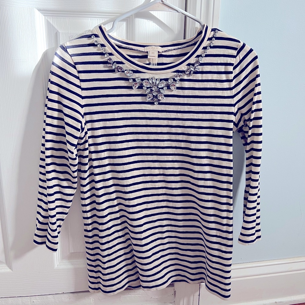 J. Crew Jeweled Top🔸